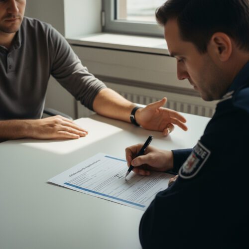 Der Beschuldigte protokolliert die Behauptung. Prüft das Gericht die Existenz der erfundenen Person als Tatbestandsvoraussetzung?